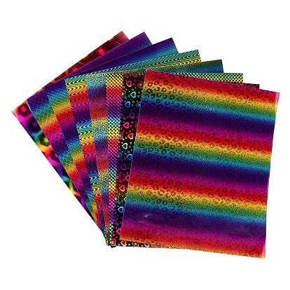 Paster arc-en-ciel laser en vinyle pvc imperméable, pour la décoration de la maison de bricolage