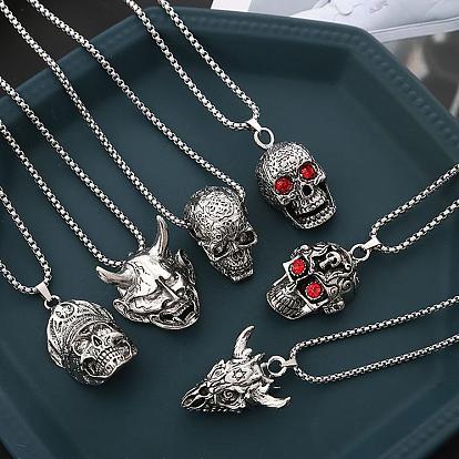 Кулон из сплава рубина и горного хрусталя 667 цепочки из нержавеющей стали, цвет нержавеющей стали