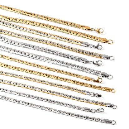 304 женские ожерелья-цепочки из нержавеющей стали