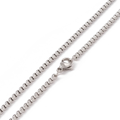 Collier pendentif hache en alliage avec 304 chaînes de boîte en acier inoxydable pour hommes femmes