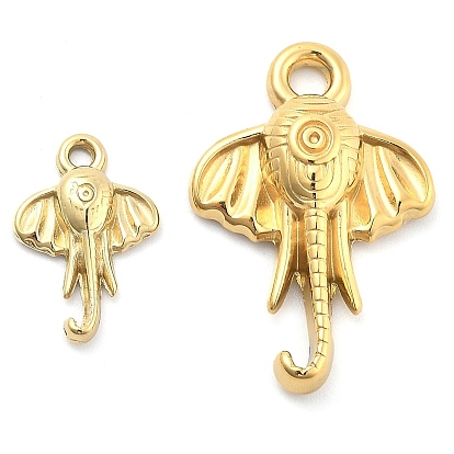 Ионное покрытие (ip) 304 брелоки из нержавеющей стали, слоновья форма