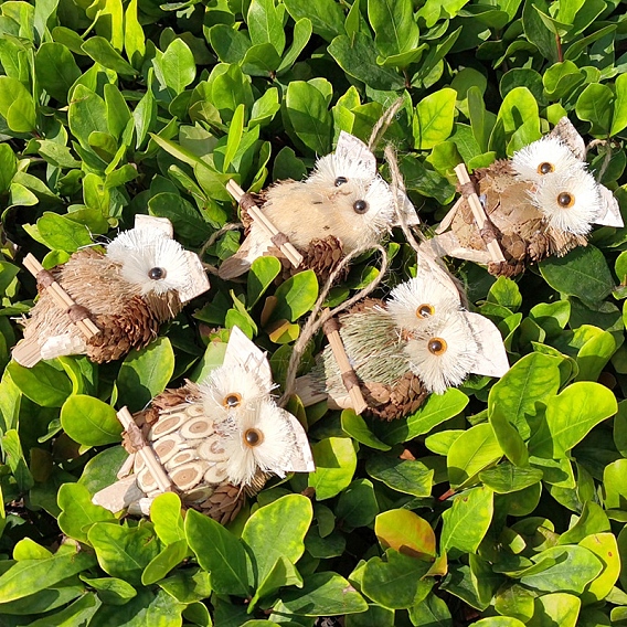 Деревянные подвески в виде совы своими руками, подвесные украшения для сада и дома