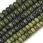 Natural Chinese Jade Southern Jade Beads Strands, Smooth Rondelle
