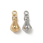 Подвески из латуни с микропаве из прозрачных кубических цирконий с рифленой отделкой, долговечный, слеза