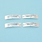 Rectangle Iron Snap Hair Clip Findings, DIY Hair Accessories Making
