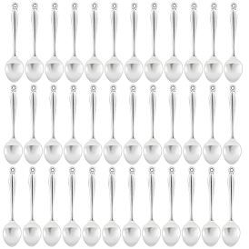 Тибетский Стиль цинковый сплав большие кулоны, подвески для кухонной утвари, без свинца и без кадмия, ложка