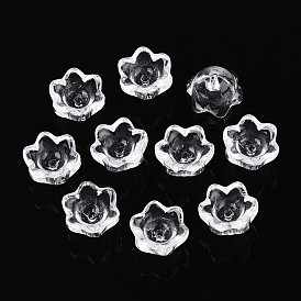 Прозрачные колпачки для стеклянных бусин, цветок