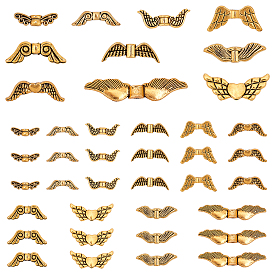 200 шт. 10 стили тибетского стиля бусины из сплава с крыльями