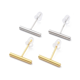 925 стерлингового серебра серьги стержня, колонка