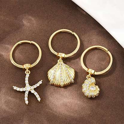 Латунные микро проложить пальцев кольца кубического циркония, золотые