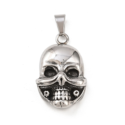 304 подвески из нержавеющей стали, очарование черепа