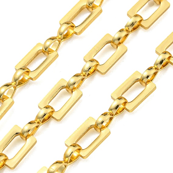 Латунные цепные цепи, несварные, с катушкой, без кадмия и без свинца, прямоугольные