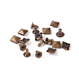 Brass Rivet Studs, with Iron Findings, For Purse, Bags, Boots, Leather Crafts Decoration
