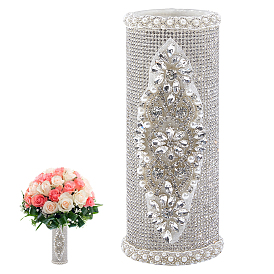 Стеклянная ручка для букета со стразами, колонка