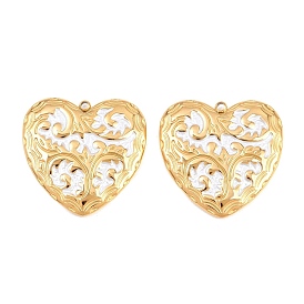 304 нержавеющей стальной эмали подвески, сердце прелести, ионное покрытие (ip)