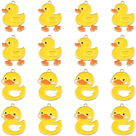 20 шт 2 стили подвески из сплава эмали, прелести утки