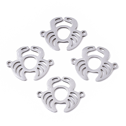 201 Stainless Steel Links Connectors, Laser Cut, Crab