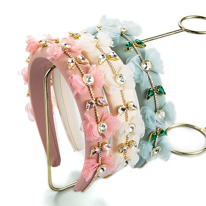 Cloth Headband, with Rhinestone, Simple Lady Hair Accessories