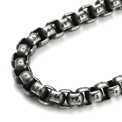 304 Stainless Steel Box Chain Necklace