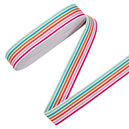 10 ярдов поликоттоновой ленты с полосатым узором, аксессуары для одежды