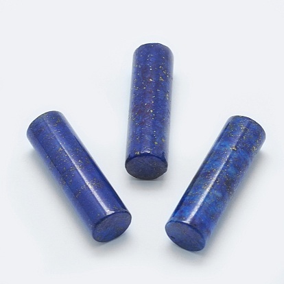Natural Lapis Lazuli Beads, Undrilled/No Hole Beads, Dyed, Column