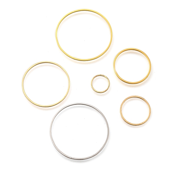 Латунные соединительные колечки, плоское кольцо