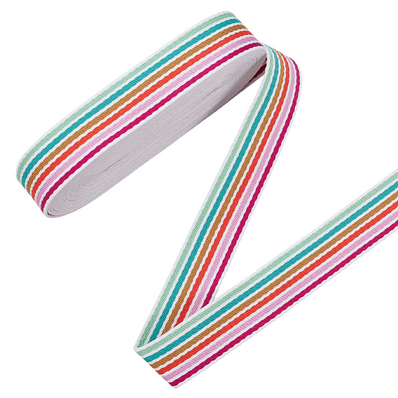 10 ярдов поликоттоновой ленты с полосатым узором, аксессуары для одежды