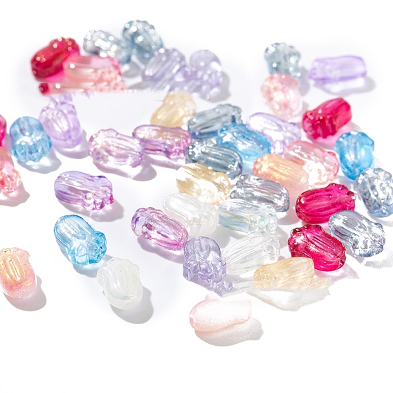 Transparent Czech Glass Beads, Pakchoi