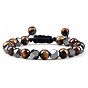 Браслеты из круглых бусин из натуральных и синтетических драгоценных камней для женщин и мужчин, с не-магнитных шариков гематита
