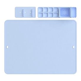 Силиконовый коврик для акварельной масляной краски, моющийся блокнот для рисования с чашкой для воды, нескользящий коврик для рукоделия, прямоугольные