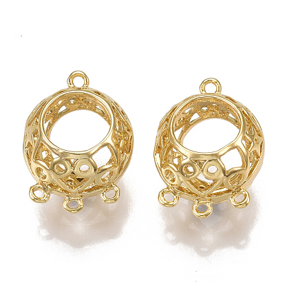 Lustre laiton liens de composants, ronde, sans nickel