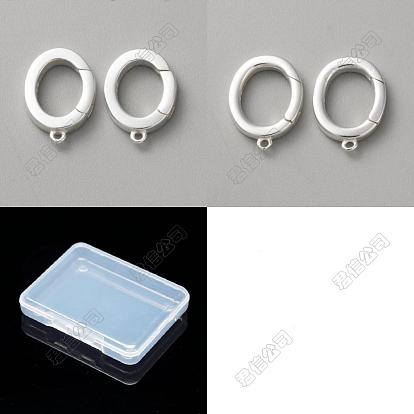 925 Sterling Silver Spring Gate Ringsed