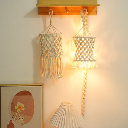 Nordic Tassel Chandelier Bohemia Handwoven Cotton Rope Lampshade Creative B&B Home Soft Decorative Lampshade