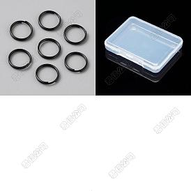 120Anillos partidos de acero inoxidable, anillos del salto doble bucle