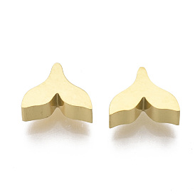 304 Stainless Steel Charms, Fishtail Shape