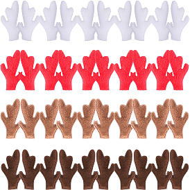 40шт. 4 цвета плюшевый снеговик с рогами, рука, ветка, Рождественские аксессуары для изготовления снеговика