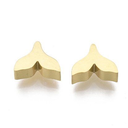 304 Stainless Steel Charms, Fishtail Shape