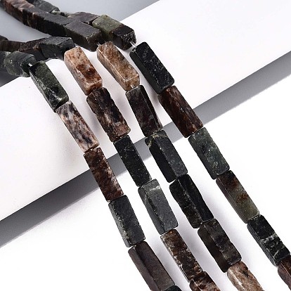 Природного биотита нитей бисера, кубоид