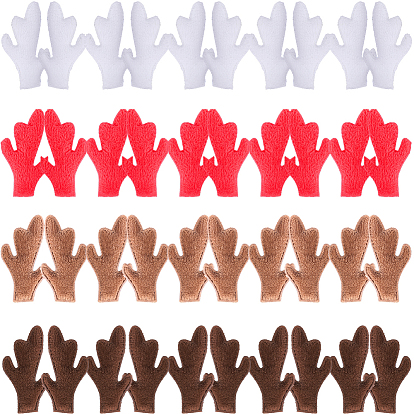 40шт. 4 цвета плюшевый снеговик с рогами, рука, ветка, Рождественские аксессуары для изготовления снеговика