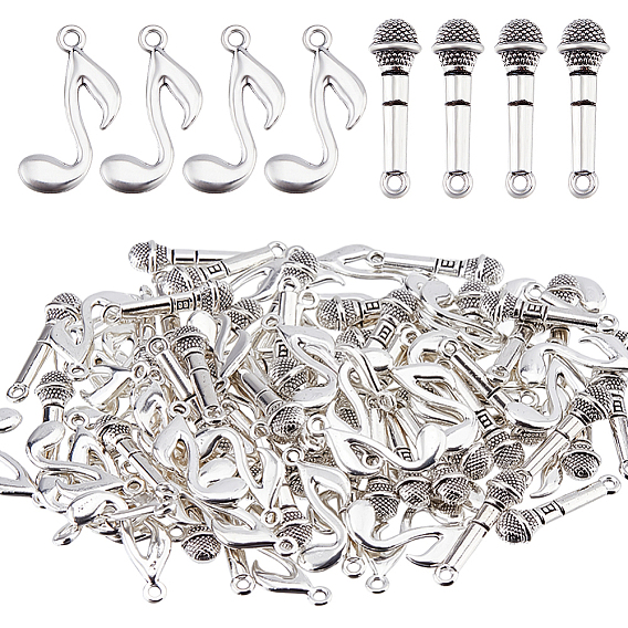 100 шт 2 стили подвески из цинкового сплава в тибетском стиле