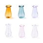 Miniature Glass Vase Ornaments, Micro Toys Dollhouse Accessories Pretending Prop Decorations