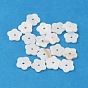 Dyed Natural Freshwater Shell Flower Beads, 10x2mm, Hole: 1.5mm