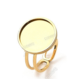 304 composants de bague réglables en acier inoxydable, réglages de la bague de protection ronde, placage ionique (ip)