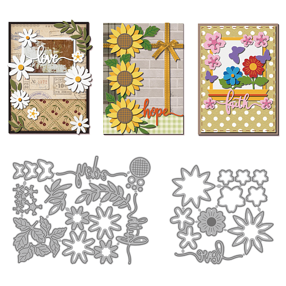 2 шт 2 стили трафареты для штампов из углеродистой стали, для diy scrapbooking, Фотоальбом, декоративная бумага для тиснения