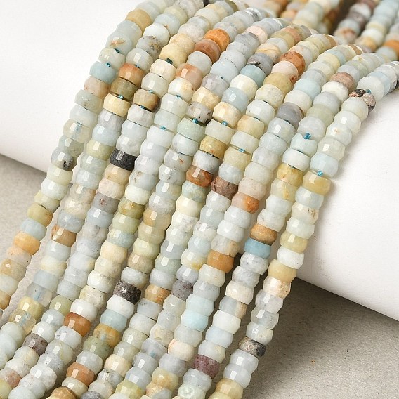 Натуральный цветок амазонитовые бусины пряди, рондель, граненые