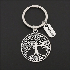 Alloy Keychains, Flat Round