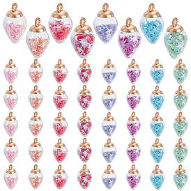 Стеклянные подвески, с блеском