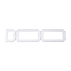 Carbon Steel Cutting Dies Stencils, for DIY Scrapbooking/Photo Album, Decorative Embossing DIY Paper Card, Rectangle