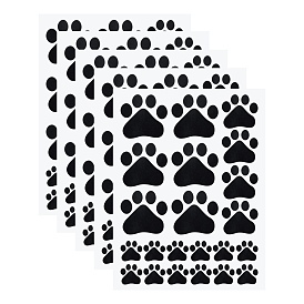 Waterproof Dog Paw Prints Pattern Paper Stickers, DIY Wall Decoration
