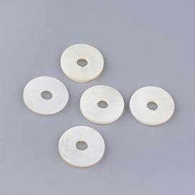 Natural Freshwater Shell Beads, Disc